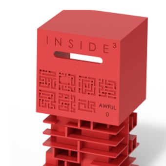 Jeu de société Inside3 Cube Labyrinthe Awful 0 Rouge