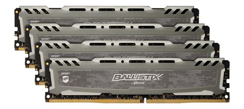 crucial crucial ballistix sport lt series grau, ddr4-3000, cl15 - 64 gb noir