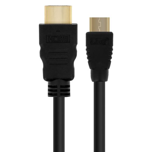 Câble HDMI vers Mini HDMI Mâle/Mâle Retour audio/video HD 4K 1.5m LinQ Noir