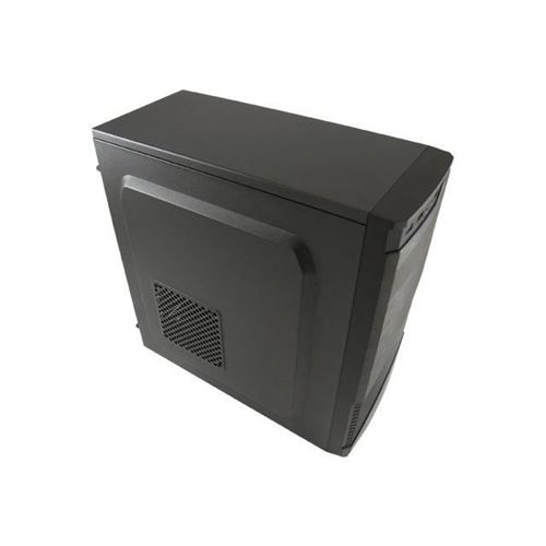 LC Power Classic 7037B - Tour - ATX - pas d'alimentation - noir, Noir aluminium brossé - USB/Audio