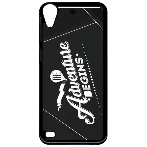 Coque htc desire 530 the adventure begins fond noir