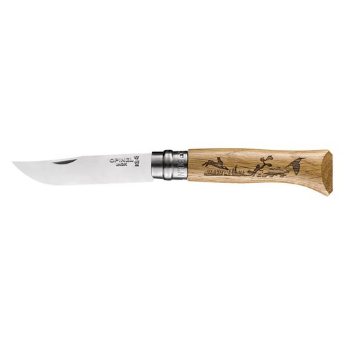 Coutellerie, couteaux pliants - opinel - 92333 - opinel animalia 3 chene 8 vri lievre