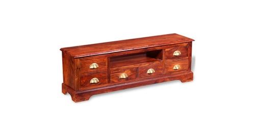 Meuble tv bois massif de sesham 120 x 40 x 30 cm