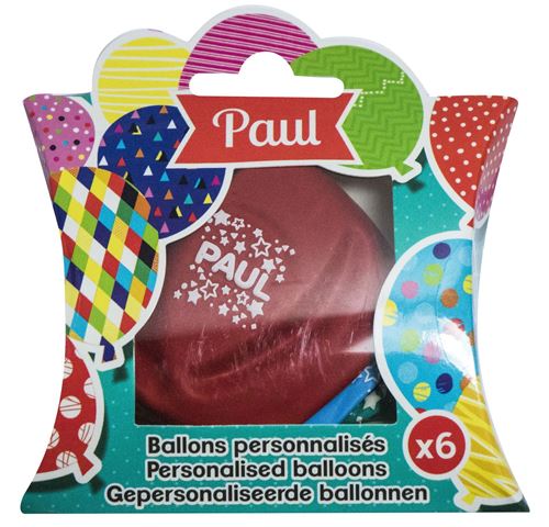 Ballons de baudruche prénom Paul