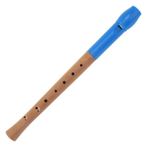 Classic Cantabile Pivella flûte à bec, bleu, avec doigté baroque