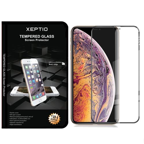 Protection d'écran en verre trempé Full Cover Noir pour Apple iPhone 12 PRO 6,1 pouces 2020 XEPTIO