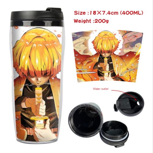 Stack Mug De Voyage Isotherme En Plastique Portable - Couvercle À Vis - Demon Slayer #30 (400Ml)