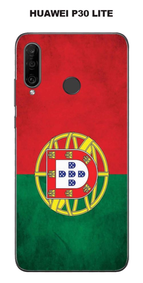 Coque Huawei P30 Lite design Drapeau Portugais vintage