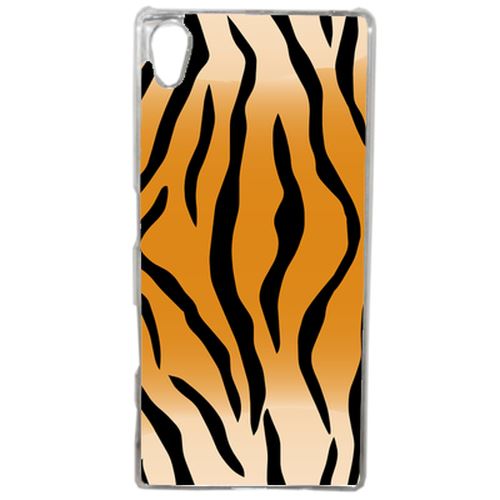 Coque Motif Tigre Compatible Sony Xperia Z5 Transparent