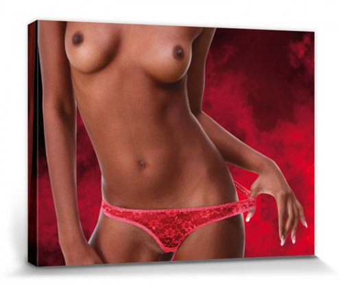 Femmes Sexy Poster Reproduction Sur Toile, Tendue Sur Châssis - Fille Ardente (30x40 cm)