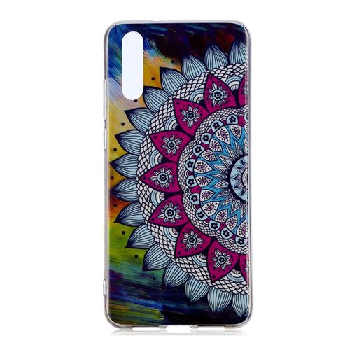Coque en TPU douce fleur mandala lumineux pour Huawei P20