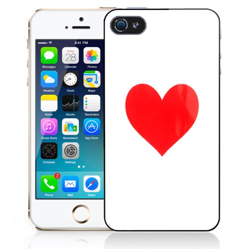 Coque pour iPhone 4/4S coeur rouge