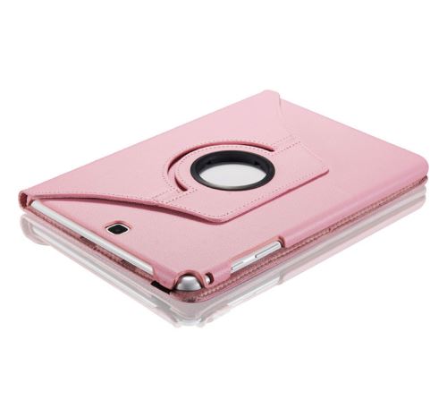 WISETONY® Etui PU cuir Coque Housse rotative 360°pour Samsung Galaxy Tab A T550/T555c 9.7 - Rose