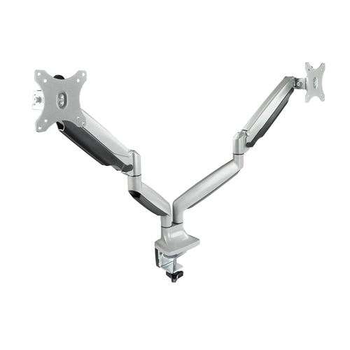 Tooq 13-27&acute;&acute; Double Arm For Monitor Argent&eacute;