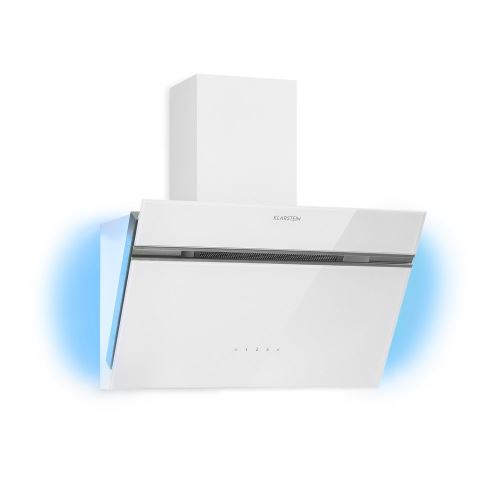 Klarstein Alina 60 Hotte Murale Aspirante 60Cm - 600 M³/H - 3 Vitesses - Classe A - Blanc