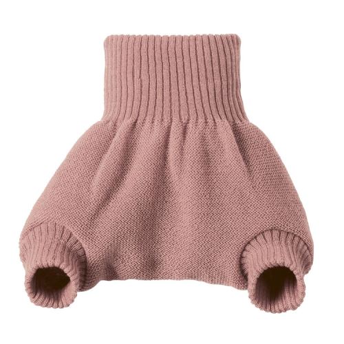 Culotte de protection rose en laine Mérinos 3-6 mois DISANA