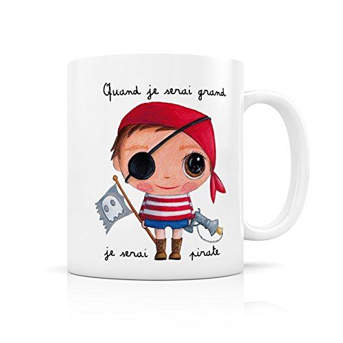 Mug « Quand je serai grand je serai pirate »