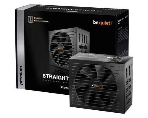 be quiet straight power 11 1000w 80 plus platinum power supply noir