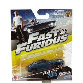 OTTO Fast et Furious Voiture Collection 24/32 vehicule Miniature Bleu Nuit pour Jaguar f-Type 2015 