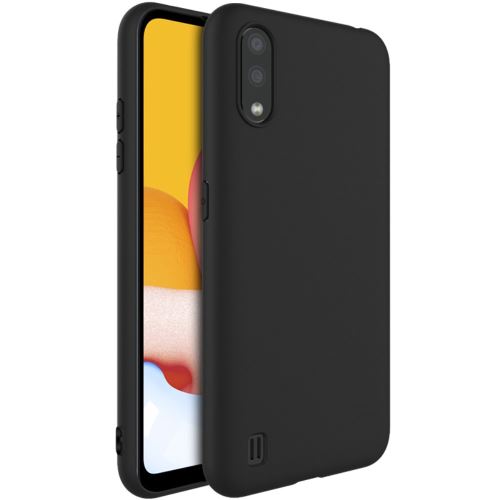 Coque en TPU mat souple noir pour votre Samsung Galaxy A01