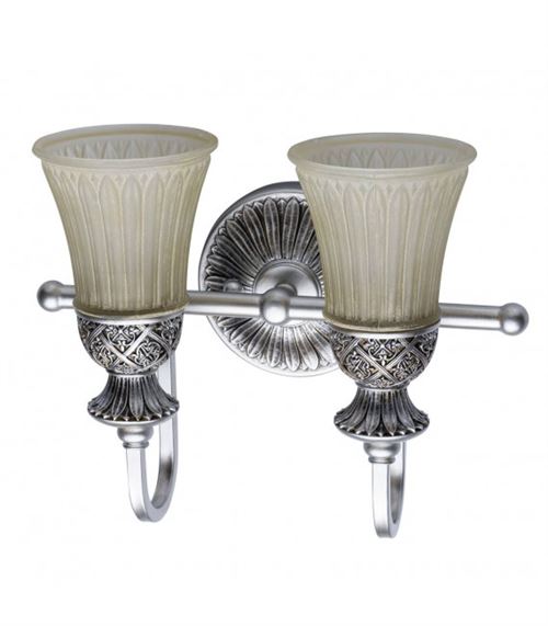 Applique Country Argent vieilli 2x60W - Boutica-Design - 254021302