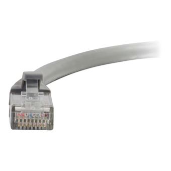C2G Cat6 Booted Unshielded (UTP) Network Patch Cable - cordon de raccordement - 30 cm - gris - 1