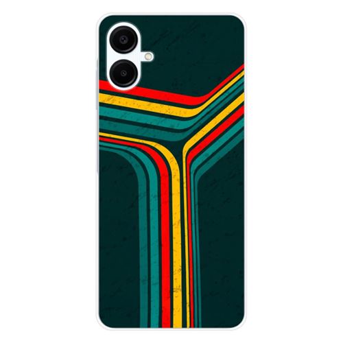 Coque en silicone imprimée compatible Samsung Galaxy A06 Retro lines