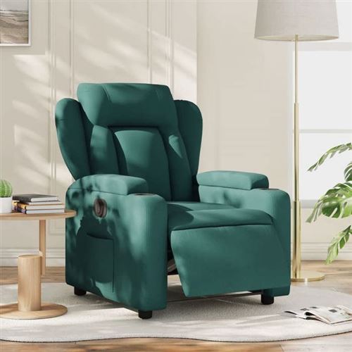 vidaXL - Fauteuil de relaxation électrique - Vert - Image 2