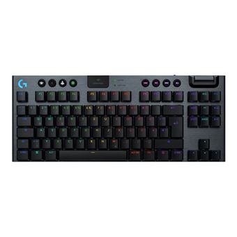 Logitech G915 X - Clavier - LIGHTSPEED - TKL - backlit - sans fil - Bluetooth 5.0, 2.4 GHz, USB - QWERTZ - Allemand - commutateur : GL Clicky - noir - 1