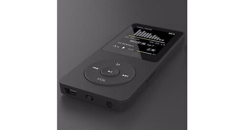 1.8 tft noir 16g mp3 hifi soundless sound music player fm recorder tf card - noir