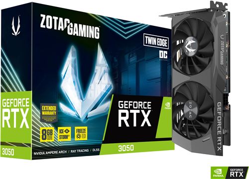 Carte Graphique Nvidia Zotac GeForce RTX 3050 Twin Edge OC LHR 8Go