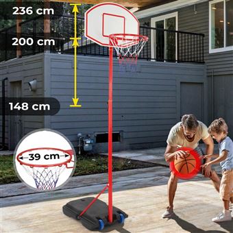 Panier de basket enfant Exterieur Interieur taille du panneau de