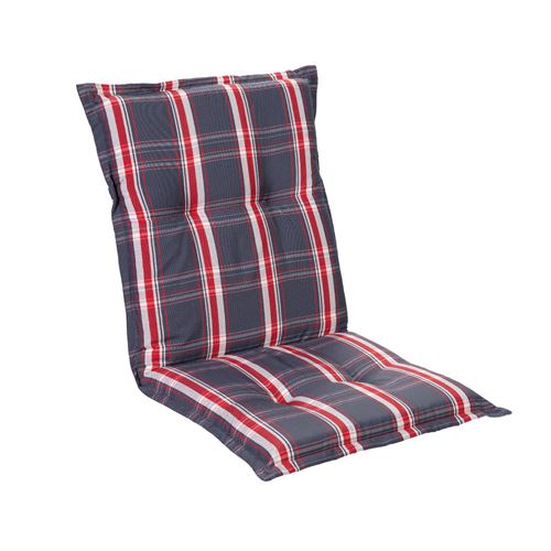 Housse de chaise de jardin -Blumfeldt Prato -103 x 52 x8 cm -1 pièce -Gris / Rouge