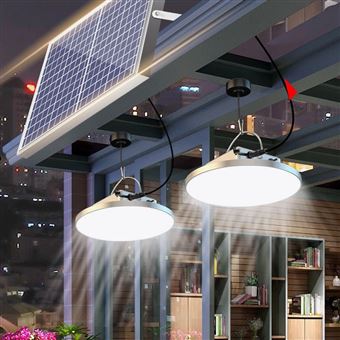Lampe Solaire Interieur, 90 LED Solaire Plafonnier, IP65 Imperméable  Lumiere Solaire Exterieur, Pour Intérieur Jardins Balcons Portails - Achat  & prix