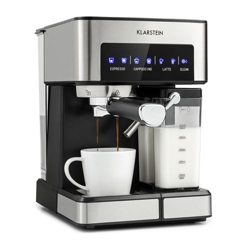 Machine à expresso - Klarstein Arabica Comfort - 1350W - 20 Bar - 1,8 L Panneau de contrôle tactile
