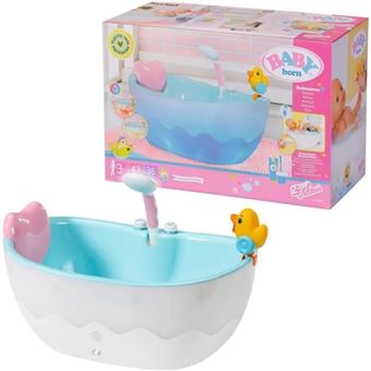 Baignoire pour poupée  avec effets lumineux et sonores - Canard de bain amovible - Enfant 3 ans et plus - 1