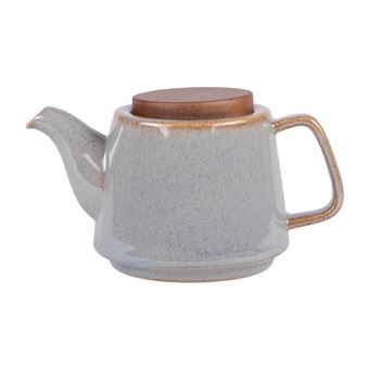 Bredemeijer Cosy - Théière En Céramique 0,9L - Revêtement Inox Et Isolation Feutre - Blanc - Avec Filtre
