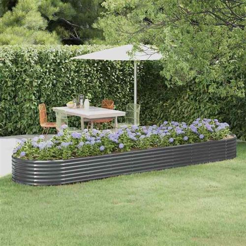 Vidaxl Lit Surélevé De Jardin Acier Galvanisé Anthracite - Image 3