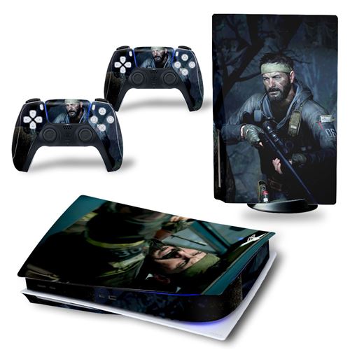Autocollant Sticker pour Sony PS5 Édition numérique, Gall of Duty Black OPS Cold War-861