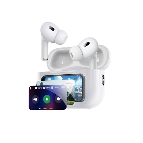 Ecouteurs TWS Bluetooth avec Ecran LCD - ANC + ENC Autonomie 20H