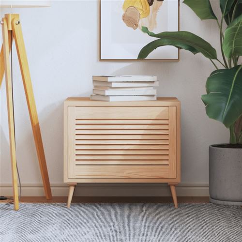 vidaXL Porte à persiennes Bois de pin massif 39,5x59,4 cm