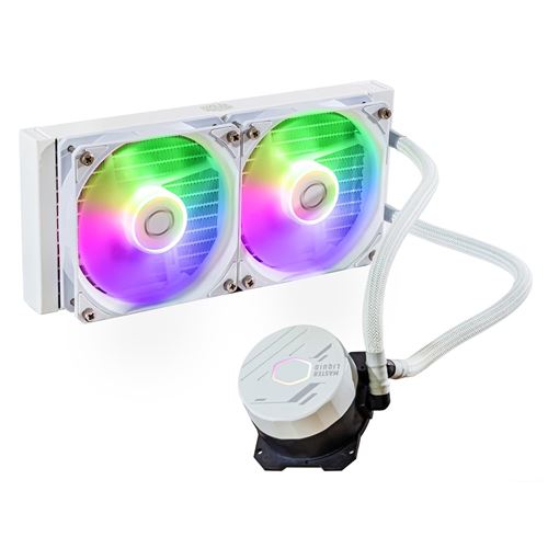 Refrigeration Liquide Cooler Master MasterLiquid 240L Core ARGB 240mm 2 Ventilateurs Blanc - Image 3