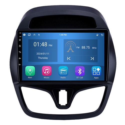Autoradio RoverOne® Bluetooth CarPlay Android Auto Navigation 4Go RAM 64Go ROM pour Chevrolet Spark Beat 2015-2018
