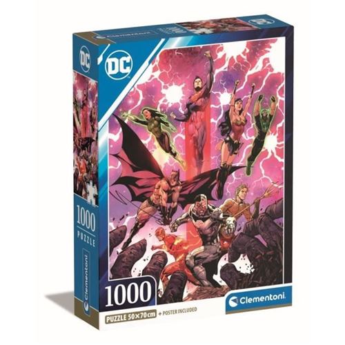 Non Communiqué Clementoni - 1000P Dc Comics - 70 X 50 Cm - Avec Poster