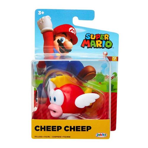 World of Nintendo - 40111 - Super Mario - Figurine articulée 6.3cm - Cheep Cheep
