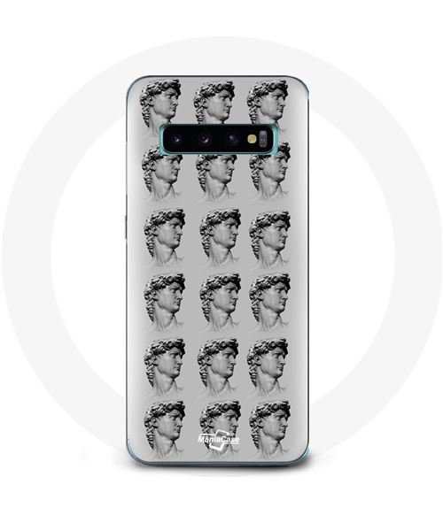Coque pour Samsung Galaxy s10 edge Statue fond gris Maniacase