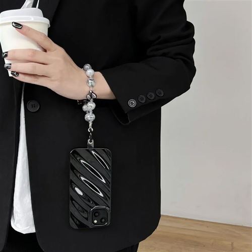 Courti Chaîne De Téléphone Avec Perles Et Perles Synthétiques - Style