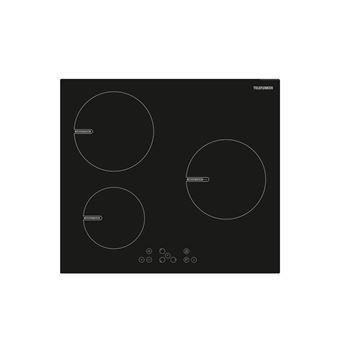 Table de cuisson induction 60cm 3 feux 4300w noir Telefunken TK60I3Z1BT - 1