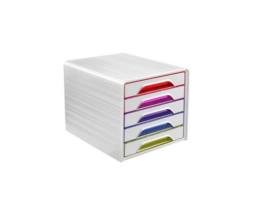 CEP Module de classement Smoove GLOSS, 5 tiroirs, blanc /