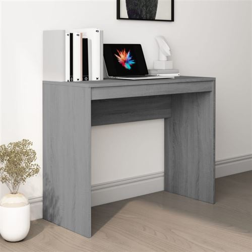 VIDAXL - Bureau - Sonoma - Gris - 90x40x72 cm - Image 2